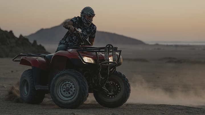 Man on an ATV